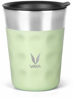 Vaya PopCup 250 ml Winter Mint - Stainless Steel Tumbler With Lid | Vacuum Insulated Stainless Steel Tumbler Tea and Coffee Cups With Lid | Coffee Mug For office, 250 ml Each, Set of 1 Glass Water/Juice Glass