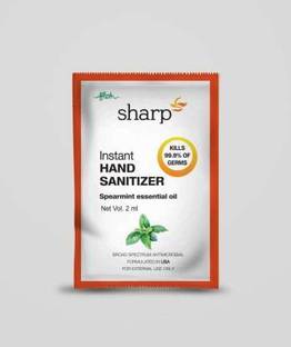 Floh Sachet 2 ml, Spearmint oil Extract, hand Sanitizer Pocket Sachet with 70% Alcohol  Sachet Hand Sanitizer Sachet
