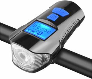 keycraze Wireless Speedometer with Front Light and Horn - USB Rechargeable with 1500 Wireless Cyclocomputer