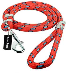 Quickato Black Round Designer Dog Belt/Leash Belt for Medium Breed Dogs Dog Leash Dog Leash