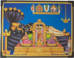 R S Exports Lord Ranganathaswamy Photo Beading Frame ( 29 cm x 22.5 cm x 1 cm ) / lord god goddess sri sree shree ranganatha srirangam anantha padmanabha ananthapadmanabha anantha padmanabhan ananda vishnu narayan narayana narayanan visnu photo frame framing / God Gods and Goddess Religious Frame