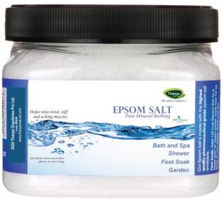 THANJAI NATURAL Epsom Bath Salt 1kg Jar For Relaxation Muscle Relief | Relives Aches & Pain | Bath and Feet Soak | Plant Growth | For Green Gardens
