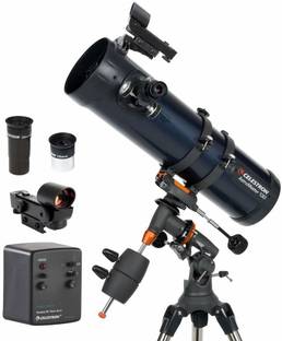CELESTRON AstroMaster 130 EQ Motor Drive Telescope (Grey) Refracting Telescope