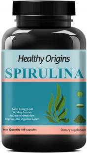 Healthy Origins Spirulina Powder Organic Spirulina Capsule Premium