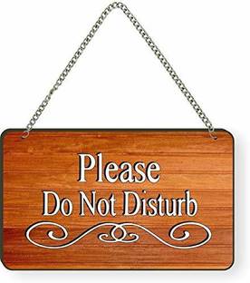 Printjas Do not Disturbs Quote Printed Wall Hanging Sign Board for Living Room/Home/Office, Designer Gift for Family, Friends, Housewarming Gift Idea (Size 25x15 cm)