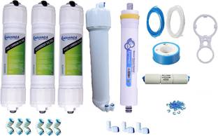 AQUANZA ELEGENT INLINE AND SILVER 80 GPD MEMBRANE WITH HOUSING ,TEFLON , FOR ONE YEAR REPLACEMENT RO KIT Solid Filter Cartridge