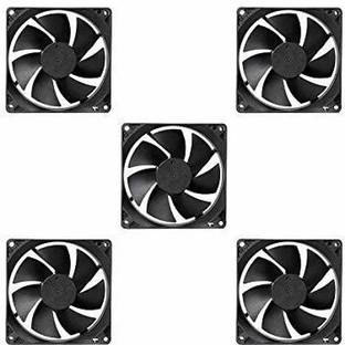 ERHIndia (Pack of 5) India DC 12V Cooling Fan for PC Case,DC 12V DC Cooling Fan,3 Inches CPU Cooler Radiator Fan Cooler