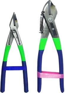 Paradise Tools India PopEro-001 Katiya Popat Metal Cutter/Sheet Cutter 8-inch with Wire Cutter 7-inch (2-Pcs. Multicolor Combo) Metal Cutter