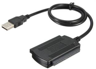 microware  TV-out Cable R-Drive 3 USB 2.0 To SATA IDE Cable, SATA/PATA/IDE Drive to USB 2.0 Adapter Converter Cable for 2.5/3.5 Inch Hard Drive / 5 inch Optical Drive with External AC Power Adapter 3.5 inch R-Drive 3 USB 2.0 To SATA IDE Cable