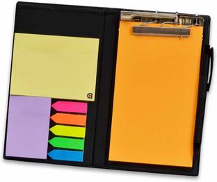 COI Desk Organizer, Notepad Memo Holder with Colorful Sticky Notes Stationery Set Gift and Pen Pocket-size Memo Pad UNRULED 50 Pages