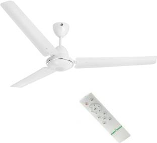 Paras Green Energy Efficient Saver BLDC Remote Control Ceiling Fan, 32W (White) with 2 Year Warranty E...
