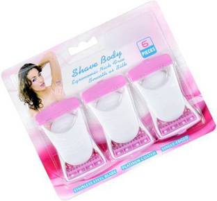 QUEEN HUB Disposable Body & Bikini Shaving Razor For Women 6 pcs, Women