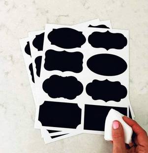 JURUOXIN 7 cm Chalkboard Labels Waterproof Chalkboard Labels,Erasable chalk marker,chalkboard labels for jars storage jar labels,jar labels stickers,Chalkboard Labels Reusable Sticker
