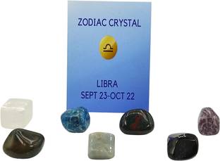 Plus Value Zodiac Crystal Bag- Libra Lucky Birth Stones Regular Asymmetrical Crystal Stone