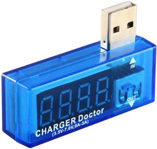 Geek Lab USB Charger Doctor - In-line Voltage and Current Meter Detector USB Port Tester Digital Voltage Tester