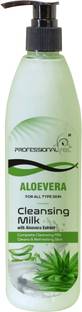 PROFESSIONAL FEEL Aloevera Cleansing Milk for Face & Body (suitable for all skin type) Milk Nourishment Diamond cleanser (Smooth Soft & Clean Skin) Face Wash