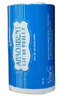 visa ABSORBENT COTTON WOOL I.P. Net Wt - 400 GM Gross Wt - 500 GM