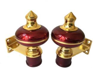 Dream Homz Maroon Curtain Knobs Metal