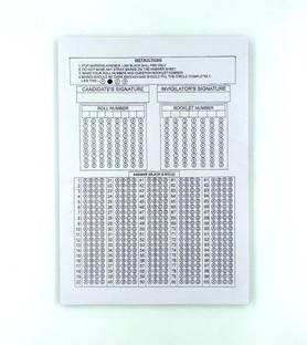 CRAFTWAFT OMR Sheet Loose Practice Paper For Exam Answer Practice PRINTED A4 70 gsm Project Paper