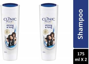 Clinic Plus HEALTH SHAMPOO FOR STRONG AND LONG HAIR WITH MILK PROTEIN AND MULTI VITAMIN (175 ml X 2N)