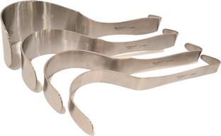 FusionKraft Deaver Retractor, One each of (S, M, L, XL) Blade, Flat Handle, 12" (Combo Pack of 4) Hand Held Retractor