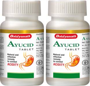 Baidyanath Ayucid Tablets- Natural and Effective remedy to combat Acidity and Bloating | Helps in Indigestion, Stomach discomfort, Loss of Appetite and other Digestive Problems | 60 Tablets