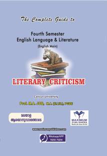 Literary Criticism (Fourth Semester English Language & Literature) English Main