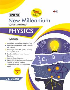 DINESH New Millennium Super Simplified PHYSICS Class 10 (2021-2022 Session) (Set of 2)