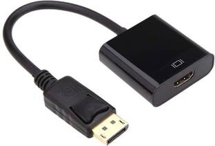 TERABYTE HDMI Adapter 0.245 m Display Port DP Male to HDMI Female Adapter/Converter Cable for Equipped 4K Ultra HD Monitors (24.5 cm)