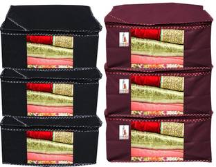 Ganpati Bags Designer Non Woven 6 pieces non woven fabric saree cover Ganp93