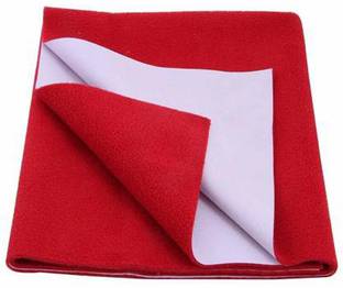 JKKFashion Dry Sheet Cotton Baby Bed Protecting Mat   (Red, Size 70x50 cm) - Small