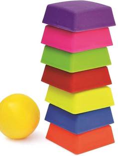 PEZYOX Lagori Pitthu Sattodiyu Traditional Game Set for Kids (Multicolor)