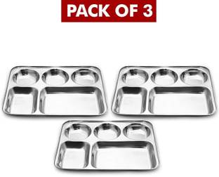 Lyticx Partition Plate pack of 2 Sectioned Plate