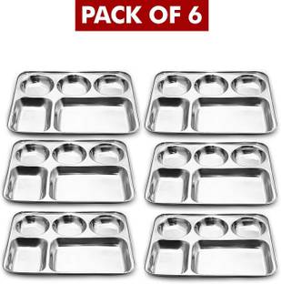 Lyticx Partition Plate pack of 2 Sectioned Plate