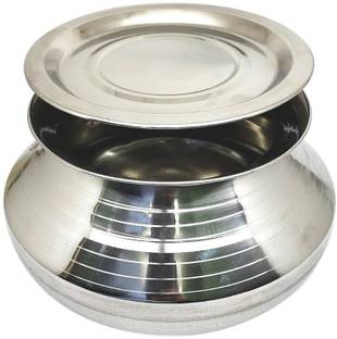 bartan hub Stainless steel Handi With Lid ( Pongal Handi , 3500 ML , Dishwasher safe ) Handi 3.5 L with Lid