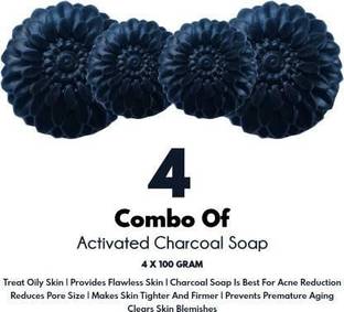 EAGLE TRADE ACTIVATED CHARCOAL Natural Hand Made Soap (400 G)