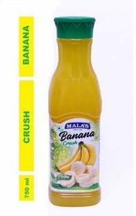 MALAS Fruit Crush Syrup for Cake, Banana ( 750ml , Pack of 1 )