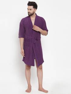 Flipkart SmartBuy Purple 4 Free Size Bath Robe