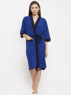 Flipkart SmartBuy Blue 2 Free Size Bath Robe