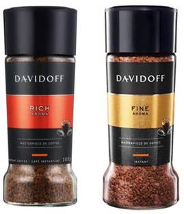 Davidoff Rich Aroma + Fine Aroma | Combo| Instant Coffee | (100g x2) Instant Coffee
