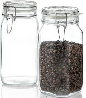fratello home Glass Cookie Jar  - 1500 ml