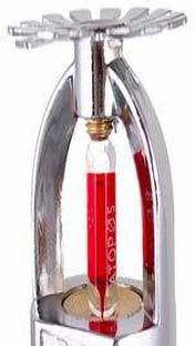 DARIT 5 Pieces Fire Sprinkler Head 155°F (68°C) K=5.6 Pendent Spray K80 Standard Response for Automatic Fire sprinkler System Pendent Chrome (5) Fire Extinguisher Mount
