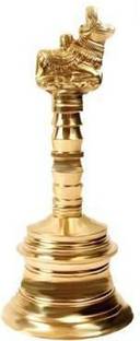 Rolimoli E handicrafts Brass Pooja Bell Brass Pooja Bell