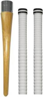 Owlix Set of Two Cricket Bat White grip (XR) + 1 wooden cone (gripper) Ultra Tacky