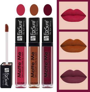 ForSure Matte Me Liquid Lipstick Combo of 3 (Non Transferable)