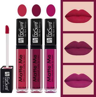 ForSure Liquid Lipstick Combo of 3 (Non Transferable)
