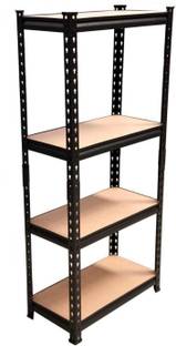 Ranisati Adjustable 4-Shelf Shelving Unit Storage Rack Utility Rack Garage Shelves Display Rack Steel Boltless Rivet Rack [(4 -Section) 4'6"inch [H] X 2' inch[L] X 1inch [D]] Luggage Rack