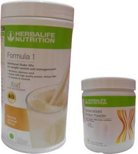 HERBALIFE Formula 1 Shake Mix - Banana Flavor With Personalized Protein Powder 200 Gram Plant-Based Protein