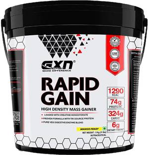 GXN Rapid Gain / Mass Gainer/ Muscle Builder, 11 Lbs (Mango Feast ) Weight Gainers/Mass Gainers