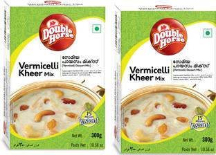 Double Horse Vermicelli Kheer Mix 300g (Pack of2)|Vermicelli Dessert Mix | Semiya Payasam Mix 600 g
